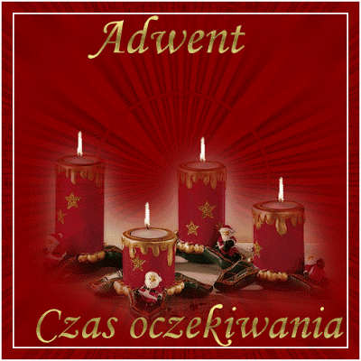 Adwent czas oczekiwania napis